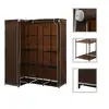 Image de vidaXL Garde-robe d'angle Marron 130x87x169 cm