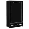 Image de vidaXL Garde-robe Noir 87 x 49 x 159 cm Tissu