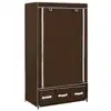 Image de vidaXL Garde-robe Marron 87x49x159 cm Tissu