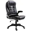Image de vidaXL Chaise de Bureau Noir Similicuir