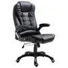 Image de vidaXL Chaise de bureau Noir Similicuir