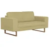 Image de vidaXL Canapé à 2 places tissu vert
