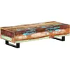 Image de vidaXL Table basse 120x50x30 cm Bois de récupération solide et acier