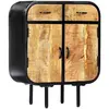 Image de vidaXL Buffet 60x30x75 cm Bois de manguier massif et fer