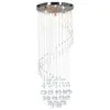 Image de vidaXL Plafonnier avec perles de cristal Argenté Spirale G9