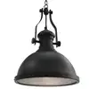 Image de vidaXL Plafonnier Noir Rond E27