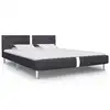 Image de vidaXL Cadre de lit sans matelas noir similicuir 120x200 cm