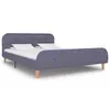 Image de vidaXL Cadre de lit sans matelas gris clair tissu 140x200 cm