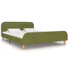 Image de vidaXL Cadre de lit sans matelas vert tissu 140x200 cm