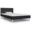 Image de vidaXL Cadre de lit sans matelas noir tissu 90x200 cm