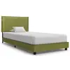 Image de vidaXL Cadre de lit sans matelas vert tissu 90x200 cm