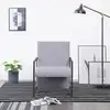 Image de vidaXL Fauteuil gris clair tissu