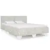 Image de vidaXL Cadre de lit sans matelas Gris Rotin naturel 140x200 cm