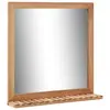Image de vidaXL Miroir de salle de bain 60 x 12 x 62 cm Bois de noyer massif