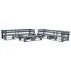 Image de vidaXL Salon de jardin palette 6 pcs Bois Gris