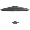 Image de vidaXL Parasol de jardin avec base portable anthracite