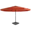 Image de vidaXL Parasol de jardin avec base portable terre cuite