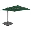 Image de vidaXL Parasol de jardin avec base portable vert