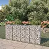 Image de vidaXL Mur à gabion avec couvercles Acier galvanisé 200 x 20 x 85 cm