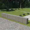 Image de vidaXL Mur à gabion avec couvercles Acier galvanisé 900x50x100 cm