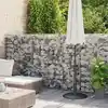 Image de vidaXL Mur à gabion avec couvercles Acier galvanisé 900 x 50 x 150 cm