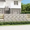 Image de vidaXL Mur en gabion avec couvercles Acier galvanisé 300 x 50 x 100 cm