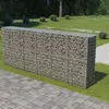 Image de vidaXL Mur en gabion avec couvercles Acier galvanisé 300 x 50 x 150 cm