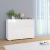 Image de vidaXL Buffet Blanc brillant 107x35x80,5 cm