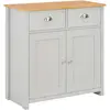 Image de vidaXL Buffet Gris 79x35x81 cm