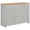 Image de vidaXL Buffet Gris 112x35x81 cm