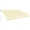 Image de vidaXL Auvent pliable manuel 600 cm Crème