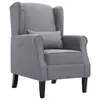 Image de vidaXL Fauteuil gris foncé tissu