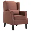 Image de vidaXL Fauteuil marron tissu