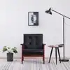 Image de vidaXL Fauteuil noir similicuir