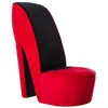 Image de vidaXL Chaise en forme de talon haut rouge velours