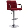 Image de vidaXL Chaise de bar Bordeaux Tissu