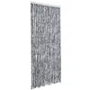 Image de vidaXL Vliegengordijn 90x220 cm chenille zilverkleurig