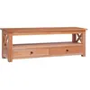 Image de vidaXL Meuble TV 120x30x40 cm Bois d'acajou massif