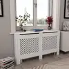 Image de vidaXL Cache-radiateur Blanc 152x19x81,5 cm MDF