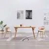 Image de vidaXL Chaises à manger lot de 2 crème bois courbé et similicuir