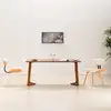 Image de vidaXL Chaises à manger lot de 2 crème bois courbé et similicuir