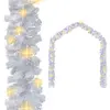 Image de vidaXL Guirlande de Noël avec lumières LED 5 m Blanc