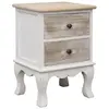 Image de vidaXL Table de chevet 35x30x50 cm Bois de Paulownia