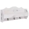 Image de vidaXL Porte-manteau mural Blanc 50x10x23 cm Bois