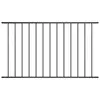 Image de vidaXL Panneau de clôture en acier thermolaqué 1,7x1,17 m noir