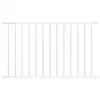 Image de vidaXL Panneau de clôture en acier thermolaqué 1,7 x 1,17 m Blanc