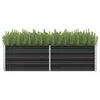 Image de vidaXL Lit surélevé de jardin Anthracite 160x40x45 cm Acier galvanisé