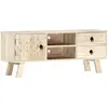Image de vidaXL Meuble TV 110x30x44 cm Bois massif de manguier