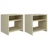 Image de vidaXL Tables de chevet 2pcs Chêne sonoma 40x30x40cm Bois d'ingénierie