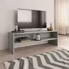 Image de vidaXL Meuble TV Gris béton 120x40x40 cm Bois d'ingénierie